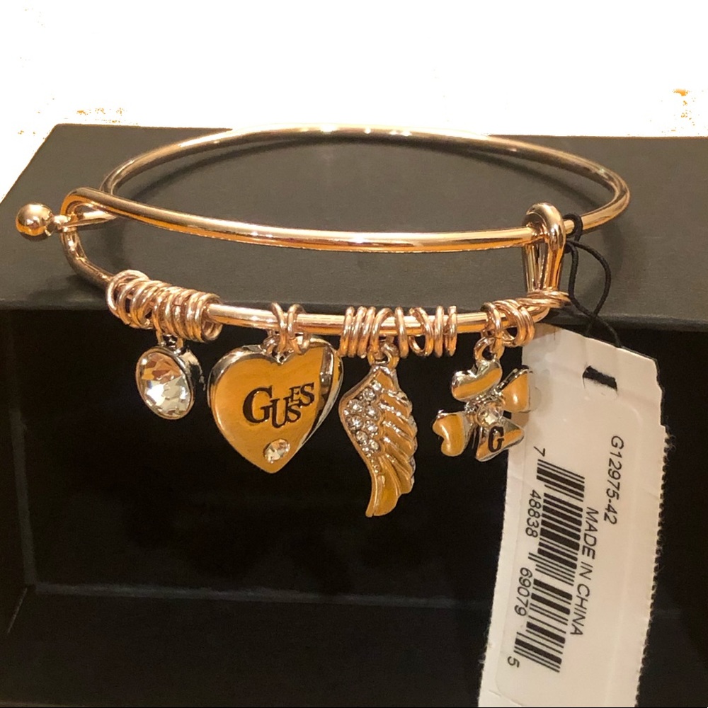 Guess Charm Bangle Bracelet